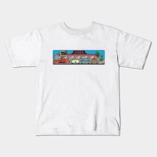 V8 Diner Illustration Kids T-Shirt